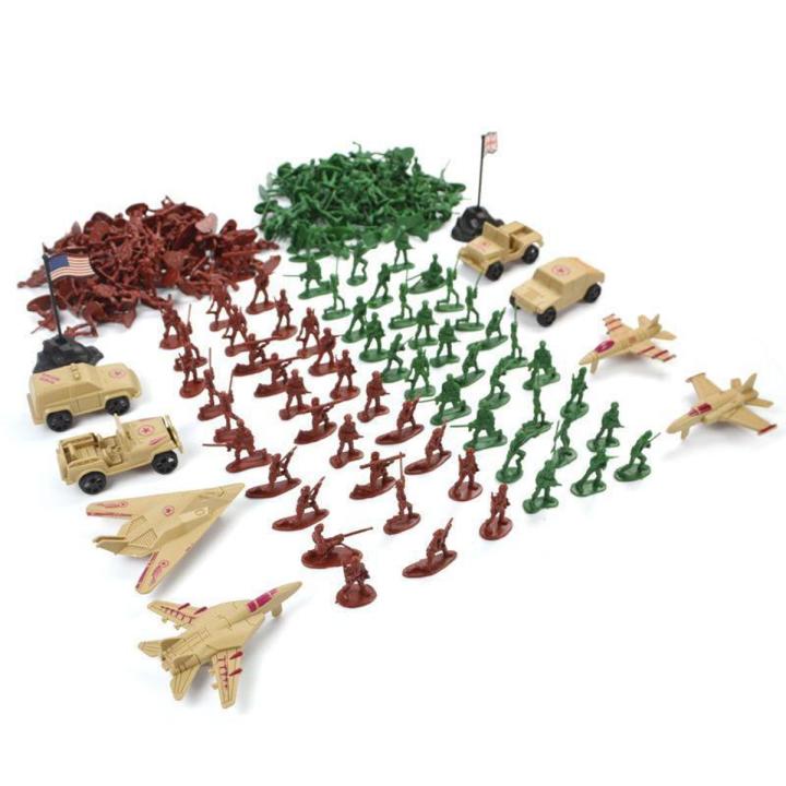 210pcs/set Military Plastic Toy Children Boys Soldiers Army Men Tanks Aircraft Figures Toys Model Action Figure