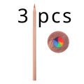1/3pcs 7 Colour Log Rainbow Core Coloured Pencils Student Drawing Pencils. 