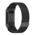 Milan Magnetic Metal Steel Mesh Watch Band For Fitbit Charge 6. 