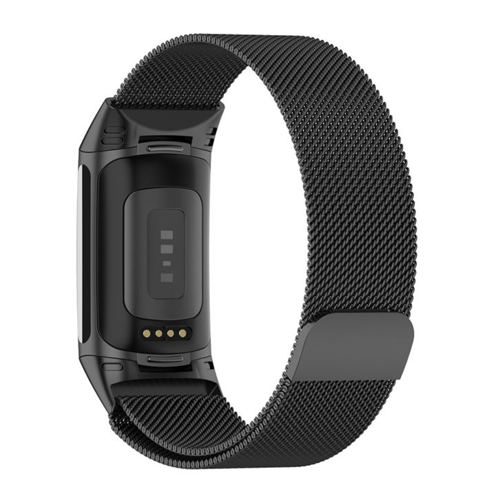 Milan%20Magnetic%20Metal%20Steel%20Mesh%20Watch%20Band%20For%20Fitbit%20Charge%206%20-%20Image%202