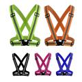 Adjustable V-shape Reflective Safety Vest Luminous Elastic Belt for Night Running Cycling Sports Outdoor Clothes.
