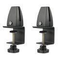 2 Pcs Office Desk Divider Clamp Privacy Screen Clip Holder Bracket Screen Baffle Clamp Partition for Table Clamp -Black. 