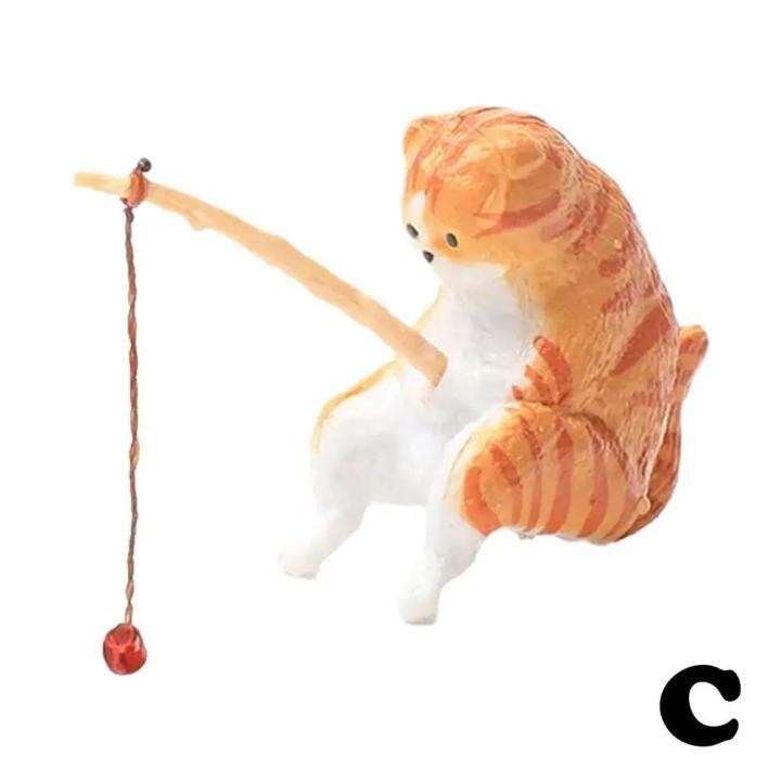 Fishing%20cat%20Car%20Interior%20Decoration%20Cute%20Resin%20With%20Pipe%20Glasses%20Auto%20Rearview%20Mirror%20Pendant%20Air%20outlet%20For%20Car%20Accessorie%20A9F6%20-%20Image%207