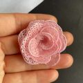 5PCS/4CM 3d Sequin Flowers Lace Appliques Sew On Patches,Small Rose Fabric Embroidery Sewing Supplies For Dress,Clothing,Shoe.