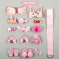 Children's hair ornaments 18 piece set of girls headwear bow cute hairpin super fairy princess hair tie hairpin gift box wholesale.