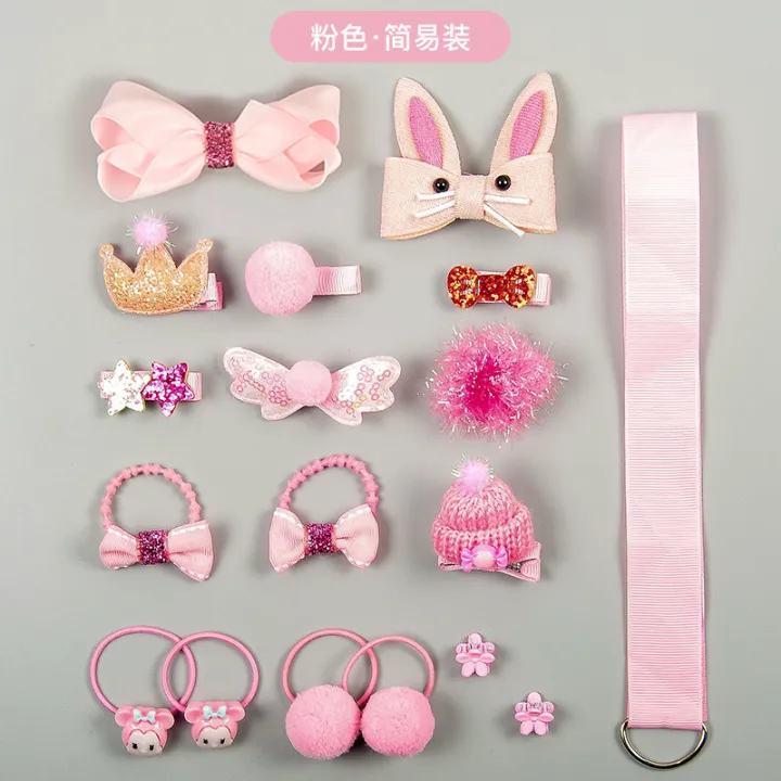 Children's%20hair%20ornaments%2018%20piece%20set%20of%20girls%20headwear%20bow%20cute%20hairpin%20super%20fairy%20princess%20hair%20tie%20hairpin%20gift%20box%20wholesale%20-%20Image%207