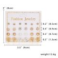 Trendy Mixed Design Pearl Stud Earrings Set for Women New collection - 12 Pairs Earring for Women - Earring Set for Girls Stylish Simple Top.