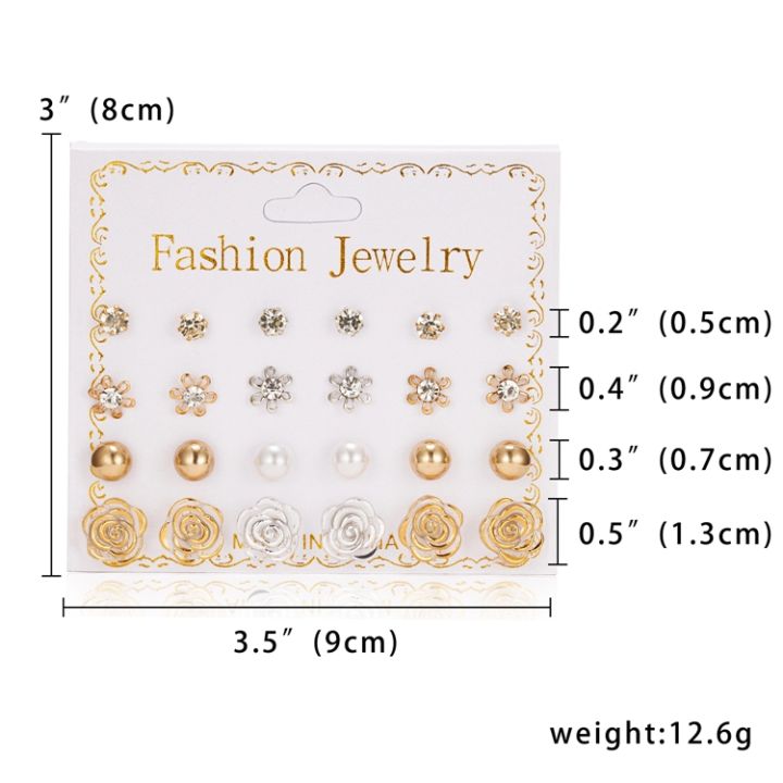 Trendy%20Mixed%20Design%20Pearl%20Stud%20Earrings%20Set%20for%20Women%20New%20collection%20-%2012%20Pairs%20Earring%20for%20Women%20-%20Earring%20Set%20for%20Girls%20Stylish%20Simple%20Top%20-%20Image%205