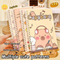 4Pcs Cartoon Lovely Capybara Coil Notebook Portable Kawaii Student Diary Notepad School Office Supplies Friend Birthday Gifts. 