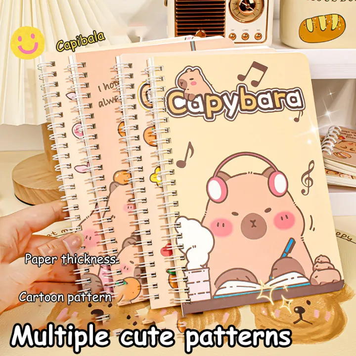 4Pcs%20Cartoon%20Lovely%20Capybara%20Coil%20Notebook%20Portable%20Kawaii%20Student%20Diary%20Notepad%20School%20Office%20Supplies%20Friend%20Birthday%20Gifts%20-%20Image%204