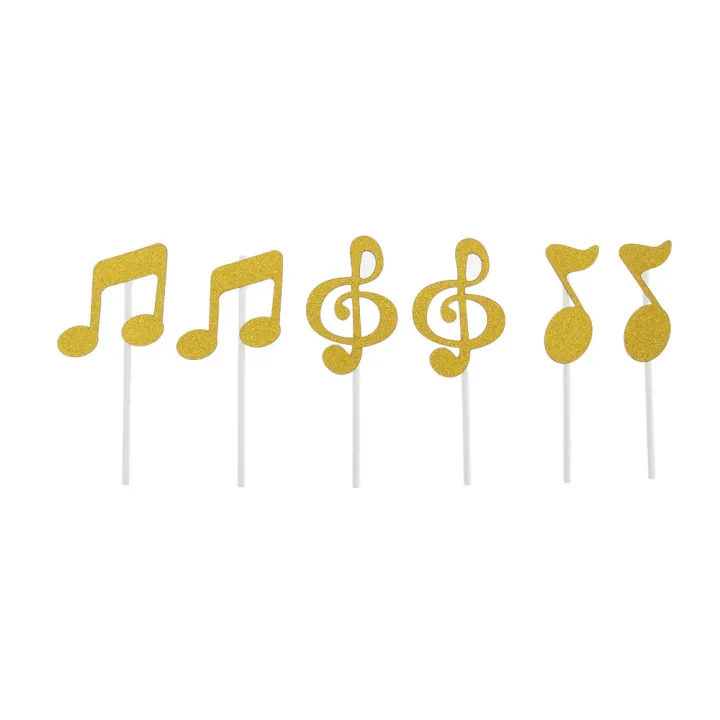 6%20Pcs%20Music%20Notes%20Themed%20Cupcake%20Topper%20Paper%20Cake%20Inserts%20Card%20Wedding%20Cake%20Topper%20Decoration%20-%20Image%205