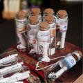 12 PCS Retro Cork stopperwishing bottle Beautifully Glass Antique creative wishing bottle Cork glass votive bottle for Message. 