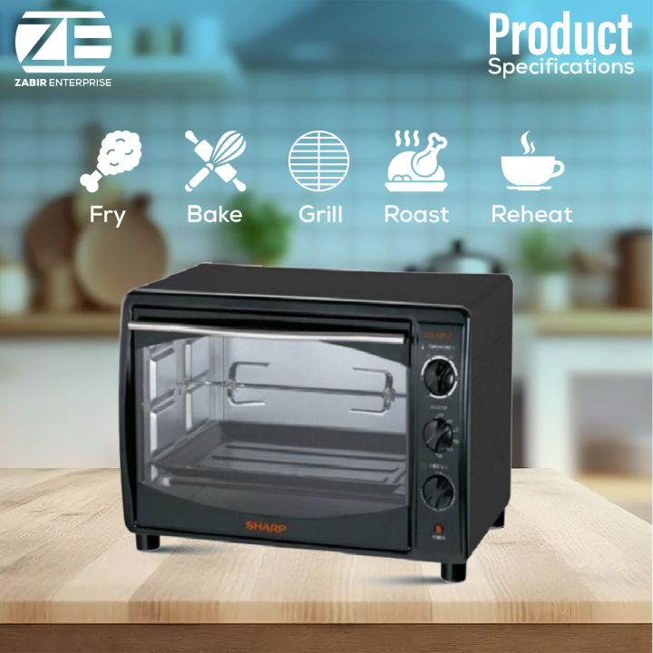 SHARP%20EO-42K-3%20ELECTRIC%20OVEN%20(42L,%20BLACK),%20Rotisserie%20&%20Convection.%20-%20Image%205