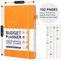 Banded Planner Elegant English Hardcover Notebook A5 Portable Budget Planner for Office Students Home Professionals Gift.