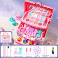GC Kids Makeup Kit Girl Pretend Play Toy Princess Makeup Set Beauty Cosmetic Bag Kidcraft Playset Cosmetics Toys Early Learning Educational Toys For Girl Gift. 
