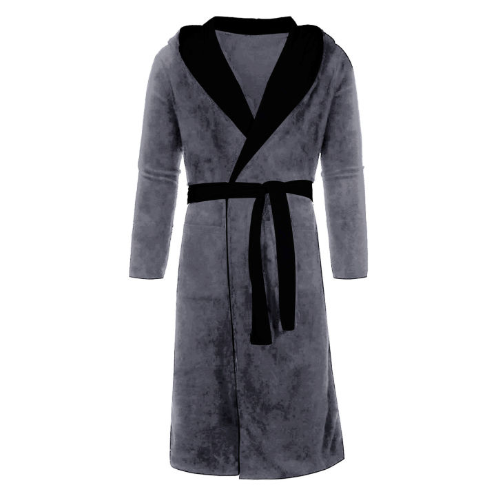 Plush%20Shower%20Bathrobe%20Men%20Winter%20Long-Sleeved%20Clothes%20Shawl%20Lengthened%20Robe%20Coat%20Men's%20Homewear%20Women's%20Blouse%20Plus%20Size%205xl%20-%20Image%203