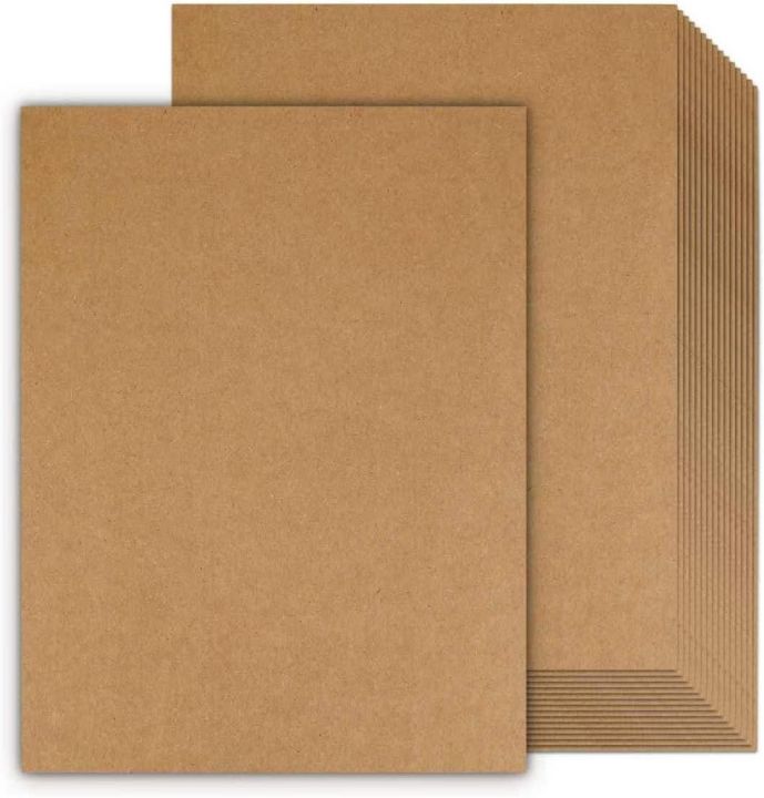 100 Sheets Kraft Paper Tan color Cardstock 8.5 x 11, Goefun 80lb Card Stock Printer Paper for Invitations, Menus, Crafts, DIY Cards