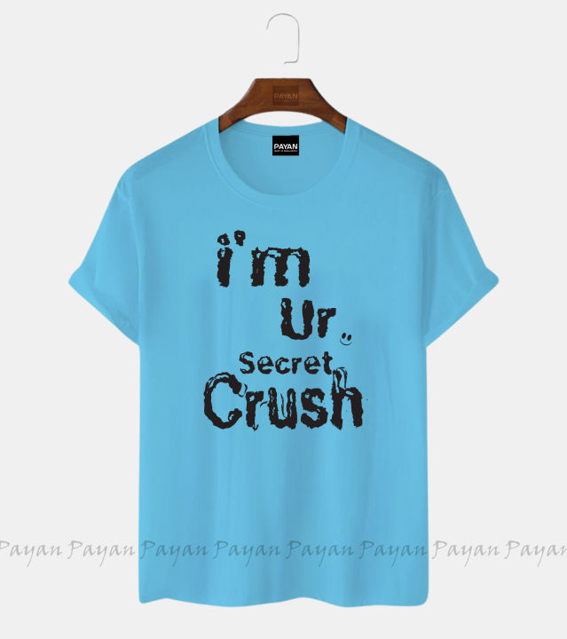 i%20am%20crush%20design%20Women's%20Short%20Sleeve%20Printed%20Jersey%20T-Shirt%20-%20Image%204