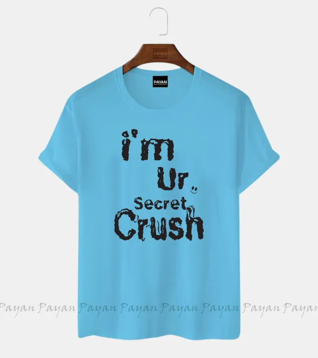 i%20am%20crush%20design%20Women's%20Short%20Sleeve%20Printed%20Jersey%20T-Shirt%20-%20Image%204