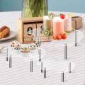 Acrylic Display Riser Transparent Modern Multipurpose Jewelry Display Riser Shelf Product Stand for Collectibles Perfume Retail Shoe Desktop. 