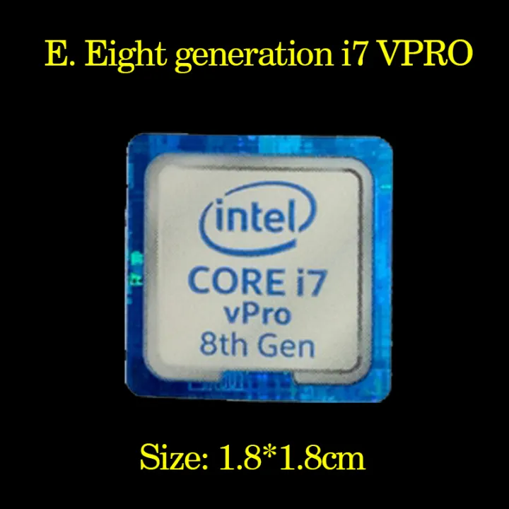 Original%206%207%208th%20generation%20Intel%20i3%20i5%20i7%20Celeron%20intel%20Xeon%20Pentium%20processor%20Dolby%20sticker%20label%20-%20Image%206