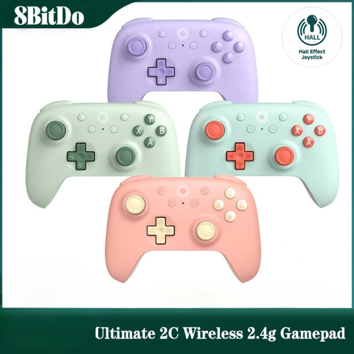 8BitDo Ultimate 2C Wireless Game Controller,2.4G Gamepad with Hall Effect for PC,Windows 10 11,Steam Deck,Raspberry Pi,Android