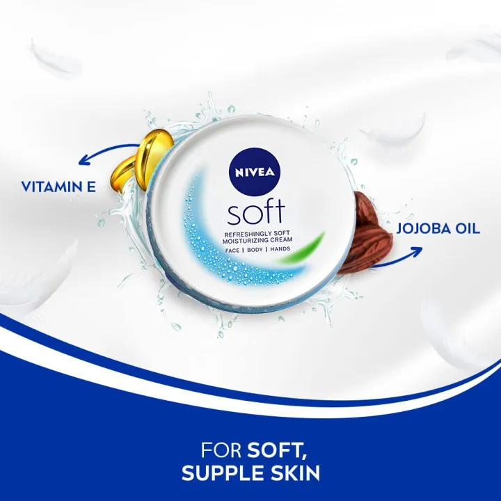 NIVEA%20Soft%20Light%20Moisturising%20Cream%20200ml%20For%20Face%20Body%20Hands%20-%20Image%203