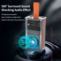 Transparent Mecha Wireless Bluetooth Speaker Sound Light Rhythm Subwoofer TWS Stereo Cyberpunk Music Center Hands-Free Call. 