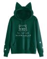 Primium Quality Cat Stylish Hoodies For Women.