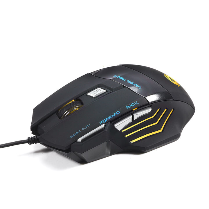 HXSJ%203200%20DPI%207%20Button%207D%20LED%20Optical%20USB%20Wired%20Gaming%20Mouse%20Mice%20for%20Laptop%20PC%20Professional%20Gamer%20Adjustable%20Black%20-%20Image%207