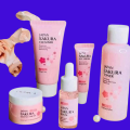 Laikou skin care product Sakura Skincare Set Cleanser 50G Sakura Serum 17Ml Face Cream 25G.