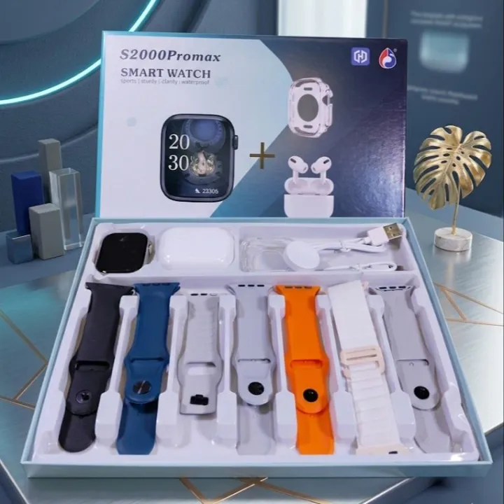 S2000%20Pro%20Max%20Smart%20Watch%20with%20Wireless%20AirPods%20Pro%20%E2%80%93%2010-in-1%20Mega%20Combo%20Pack%20%E2%80%93%207%20Changeable%20Straps/Belts%20with%20Free%20Protective%20Watch%20Cover%20%E2%80%93%20Bluetooth%20Call%20&%20Fitness%20Tracker%20Smartwatch%20for%20Men%20&%20Women%20-%20Image%202