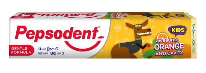 Pepsodent%20Kids%20Toothpaste%20Awesome%20Orange%2045g%20-%20Image%202