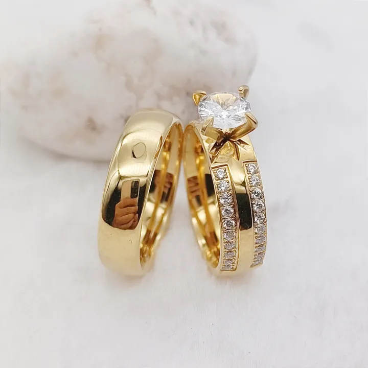 Ladies%20Big%20Stone%20cz%20Diamond%20Engagement%20Promise%20Anniversary%20Wedding%20Rings%20for%20Couples%20Dubai%2024k%20Gold%20Plated%20Stainless%20Jewelry%20-%20Image%205