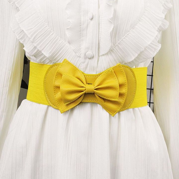 Women%20Big%20Bow%20Waistband%20Elastic%20Wide%20Stretch%20Waist%20Belt%20New%20Designer%20Belts%20Straps%20for%20Girls%20Clothes%20Accessories%20Lady%20Dress%20Belt%20-%20Image%203
