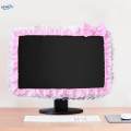 Computer Frame Border Cover with Bowknot for PC Tablet Laptop TV 17 to 22 inch pink. 