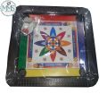 Two in one plastic Caramboard & Ludu two side play with - CaramBord & Ludu For kids Playset. 