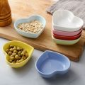 Heart Shape Ceramic Sauce Dish Tableware Mini Seasoning Dish Condiment Dishes Soy Sushi Dipping Bowl Snack Serving Dishes. 