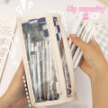 Clear Stationery Organizer Student Pencil Bag Pencil Bags For School Transparent Waterproof Storage Pouch Checkerboard Pattern Pencil Case. 