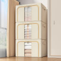 Clothes Storage Box Household Wardrobe Clothes Cotton Linen Fabric Organize Fantastic Can Foldable Basket Large Storage Top Cloud.
