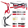 P1308B 18PCS Test Lead Kit Test Hook Cable Replaceable Multimeter Probe Alligator Clip. 