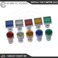 Digital AC Volt Meter AC 60-500V LED Digital Display 22mm Square Panel Voltmeter With Indicator Light.. 
