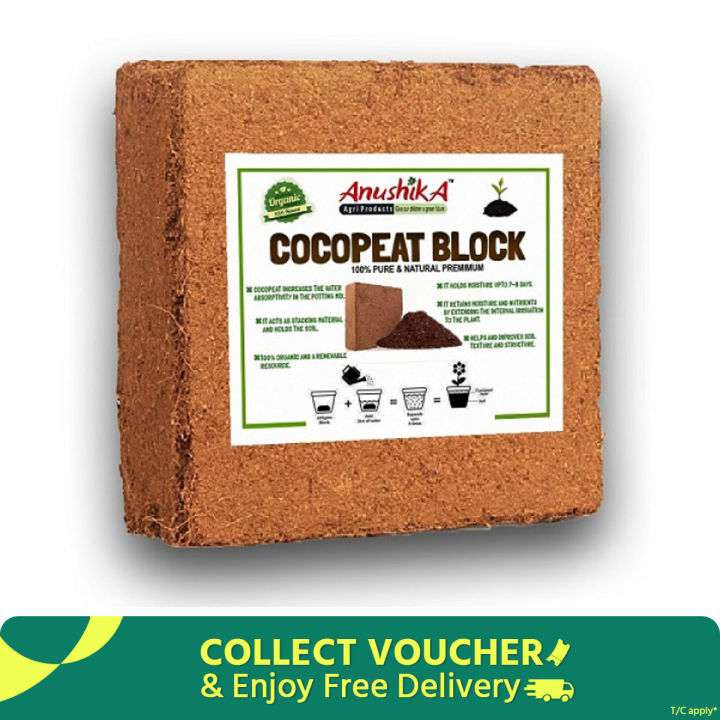 Coco peat Block (Large Size) 4kg+100gm -Cocopit