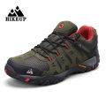 【selevn roind】 HIKEUP Men's Hiking Shoes Suede Leather Outdoor Shoes Wear-resistant Men Trekking Walking Hunting Tactical Sneakers. 