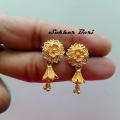 Golden Plate Frower Earrings For Women And fashionable Girls, Indian Ear Ring For Women. 