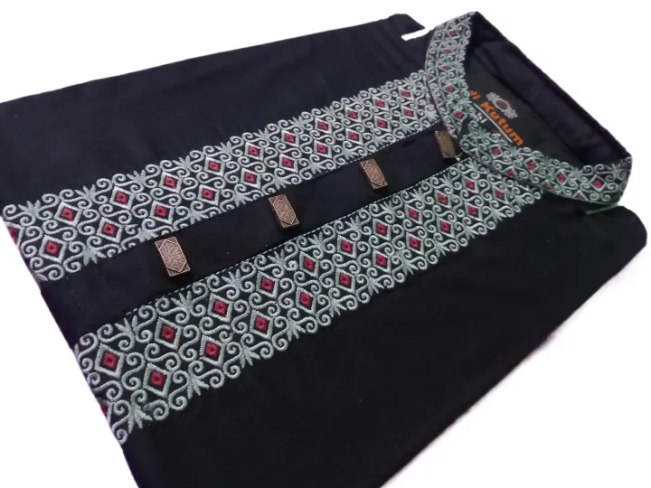 Stylish%20black%20Color%20Men's%20Embroidery%20Punjabi%20-%20Panjabi%20For%20Men%20-%20Image%206