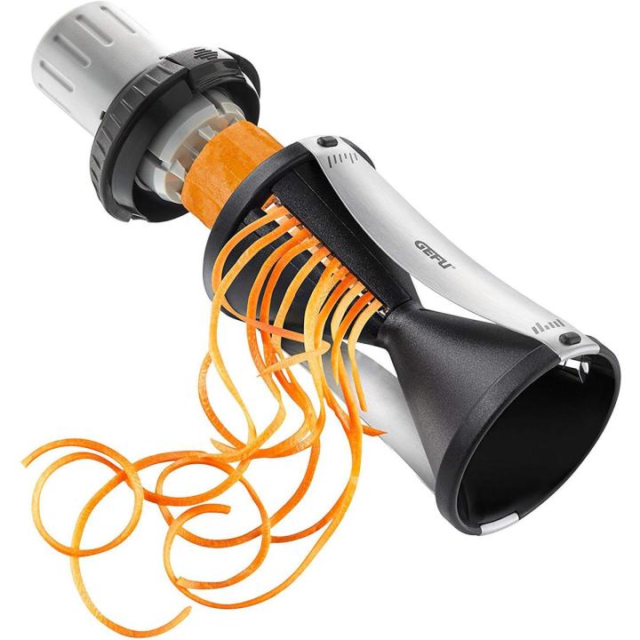 GEFU Spiralizer - Vegetable Spiral Slicer with Attachable Finger Guard - Spirelli 2.0