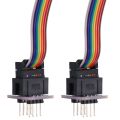JDXHLAU SOIC8 SOP8 Test Clip Probe Line for EEPROM 93CXX/25CXX/24CXX Circuit Programming on USB Programmer TL866 RT809H(C). 