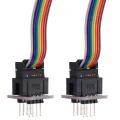 JDXHLAU SOIC8 SOP8 Test Clip Probe Line for EEPROM 93CXX/25CXX/24CXX Circuit Programming on USB Programmer TL866 RT809H(C). 
