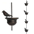 Rain Chains For Gutters Mobile Birds On Cups Rain Chimes Divert Water Away With Attached Hanger Dark Bronze Home Décor Stunning Cologo.